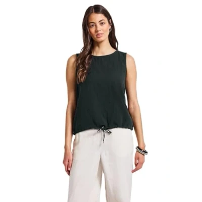 Abbildung von STREET ONE Damen A345604 Musselin Blusentop, Pine Grove Green, 44