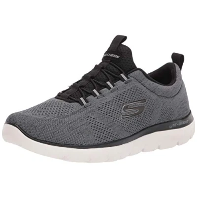 Abbildung von Skechers Herren Men&#039;s Summits Louvin Slipper, Schwarz/Weiß, 42 EU Weit