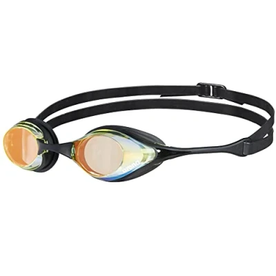 Abbildung von arena Cobra Original Swipe Mirror Unisex Wettkampfbrille für Erwachsene, Schwimmbrille mit Verspiegelten Gläsern, Anti Beschlag, UV Schutz, 4 Austauschbare Nasenstege