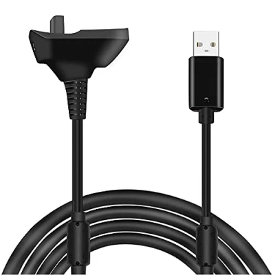Abbildung von MMOBIEL USB Ladekabel kompatibel mit XBOX 360/360 Slim Wireless Controller 1.5 m 4800 mAh