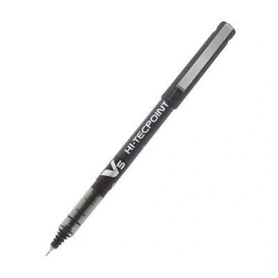 Abbildung von Pilot V5 Hi Tecpoint Tintenroller (Nadelspitze, Flüssigtinte) 12 Stück schwarz