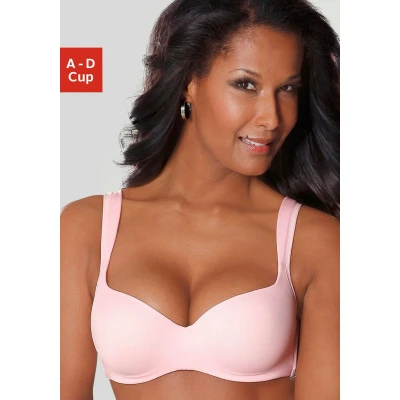 Abbildung von Lascana Schalen Tshirt BH, Damen, Größe: 70A, Rosé