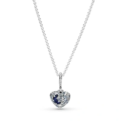 Abbildung von Pandora Damen Kette Blau/Silber 399232C01 50