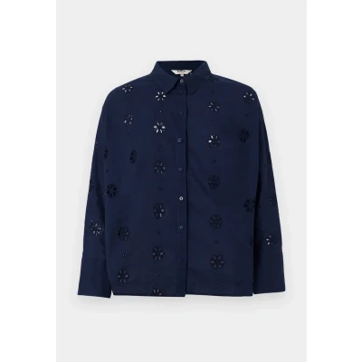 Abbildung von ONLY Onlnew LINA Grace Shirt Hemdbluse, Damen, Größe: XS, Black iris