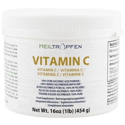 Abbildung von Reine Ascorbinsäure feinkristall Pulver 454 g Vitamin C Inhaltsstoffe in pharmazeutischer Qualität Heiltropfen®