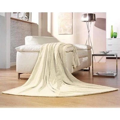 Abbildung von Gözze Wohn und Kuscheldecke, Memphis, Hohes Stoffgewicht 300 g/m², 220 x 240 cm Creme