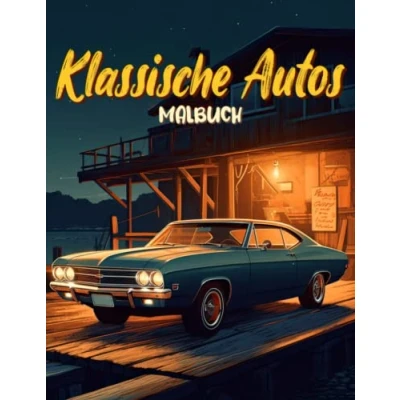 Abbildung von Klassische Autos Malbuch: Ikonische Amerikanische Oldtimer Aktivitätsbuch Malvorlagen Für Erwachsene, Jugendliche Und Kinder Lustige Einfache ... Männer, Frauen Senioren