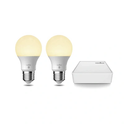 Abbildung von Nordlux LED Leuchtmittel »Smartlight«, E27, 1 St., Farbwechsler, Smart Home Starter Kit+2 + Bridge,mit Wifi oder Bluetooth