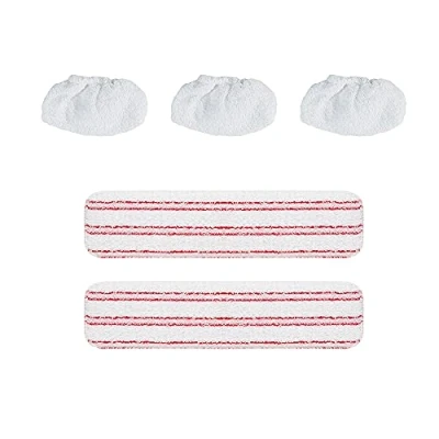 Abbildung von Polti PAEU0324 Set aus 2 Mikrofaser Reinigungstüchern + 3 Überzügen, für Vaporetto Dampfsauger