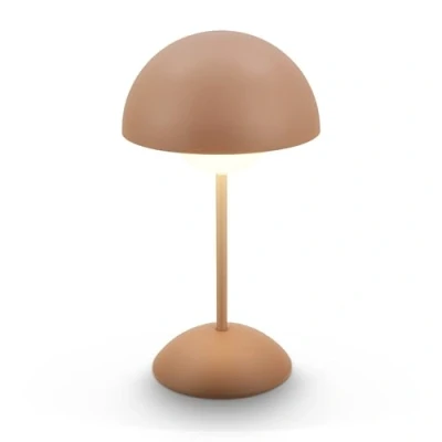 Abbildung von LED Akku Tischleuchte Kugle, braun, Metall, IP44, dimmbar