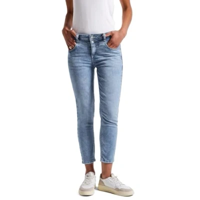 Abbildung von STREET ONE Damen A379416 Slim Fit Jeans, Light Blue Wash, 32W / 26L