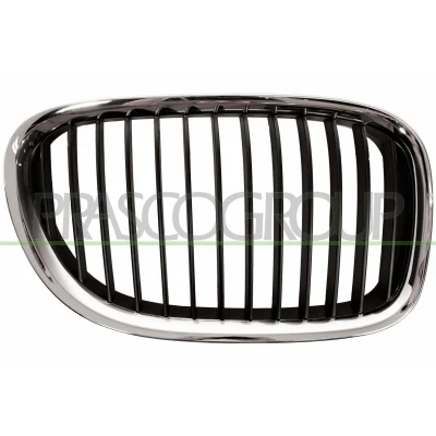 Abbildung von BLIC 6502 07 0077992P Kühlergrill vorne rechts chrom, schwarz