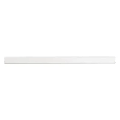 Abbildung von DONAU Universal Klemmschienen / 10 Stück/Klemmschiene DIN A4/ 4mm für circa 40 Blatt/Klemmleiste Sichtschutzstreifen/Befestigungs clips/PVC Kunststoff/Weiße