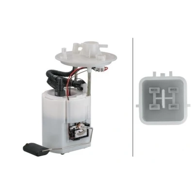 Abbildung von HELLA 8TF 358 106 681 Kraftstoff Fördereinheit mit Tankgeber, Dichtung elektrisch