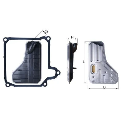 Abbildung von MAHLE ORIGINAL HX 264D Getriebeölfilter mit Dichtung VOLKSWAGEN: Tiguan I, Touran Sharan II, SEAT: Leon II Hatchback, Alhambra Altea XL