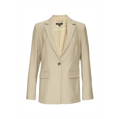 Abbildung von comma À DÉTAIL LOGOTÉ Blazer, Damen, Größe: 34, Sandfarben