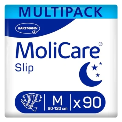Abbildung von MoliCare Slip Night: Inkontinenzslip für Frauen und Männer bei schwerer Urin Stuhlinkontinenz, Gr. M (80 120), 3x30 Stück
