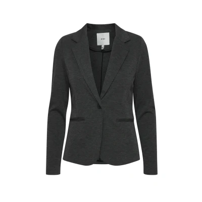 Abbildung von ICHI Blazer, Damen, Größe: Large, Dark grey melange
