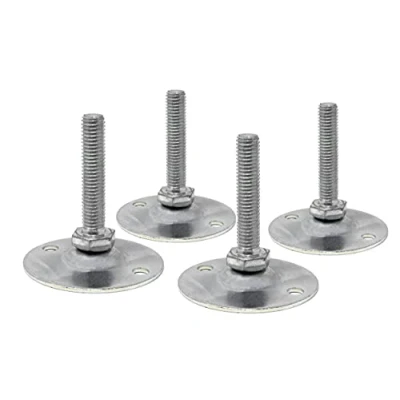 Abbildung von Design61 4x Justierschraube mit Beweglicher Stellschraube M8 x 50 mm Stahl Verzinkt Verstellschraube Teller Ø 60