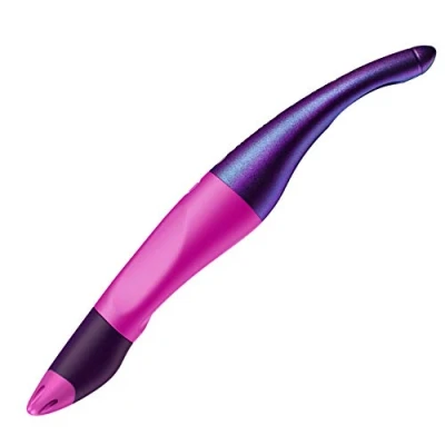 Abbildung von Ergonomischer Tintenroller für Rechtshänder STABILO EASYoriginal Holograph in magenta blau (löschbar) inkl. Patrone