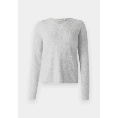 Abbildung von ONLY Onlcamilla V NECK Strickpullover, Damen, Größe: Large, Light grey melange