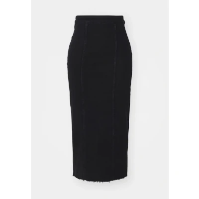 Abbildung von Vero Moda Vmmedusa Skirt Jeansrock, Damen, Größe: Medium, Black denim