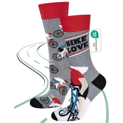 Abbildung von soxo Fahrrad Socken Herren Sommer Herrensocken Baumwolle Socks Men Lustige Laufsocken 40 45 Fahrräder