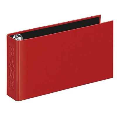 Abbildung von VELOFLEX 4169221 Bankordner Classic DIN A6, Ordner Ringbuch Bankauszugsordner, für Kontoauszüge, 250 x 140 45 mm, rot
