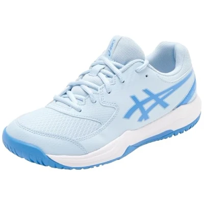 Abbildung von Asics Geldedicate 8 Unisex Multicourt Tennisschuh für Kinder, Größe: 39.5, Light blue/blue coast Schuhe