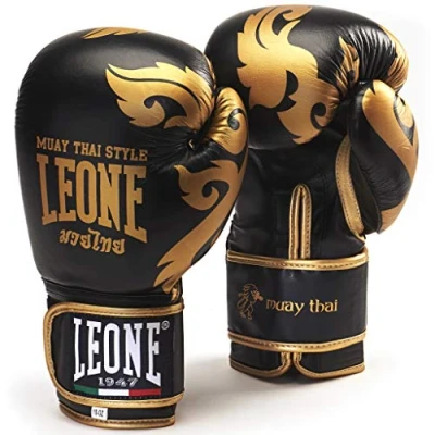 Abbildung von LEONE 1947 GN031 Boxhandschuhe, Unisex Erwachsene, schwarz, 12OZ