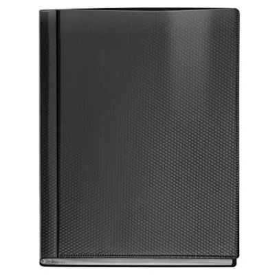 Abbildung von VELOFLEX 4424480 Sichtbuch Diamond DIN A4, mit 24 Klarsichthüllen, schwarz, Präsentationsmappe, Dokumentenmappe, Portfolio Ordner, 1 Stück