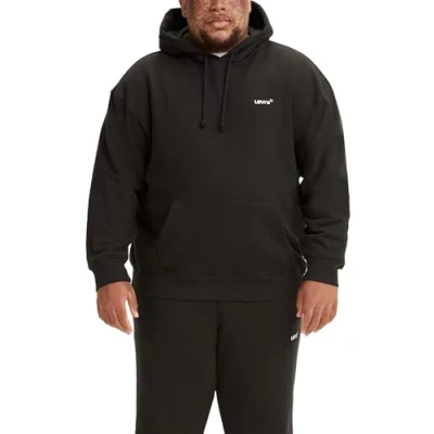 Abbildung von Levi&#039;s Herren Big &amp; Tall Red Tab Sweats Hoodie Sweatshirt Mineral Black (Schwarz) 3XL
