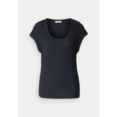 Abbildung von Marc O&#039;Polo Short Sleeve Tshirt basic, Damen, Größe: XS, Deep blue sea