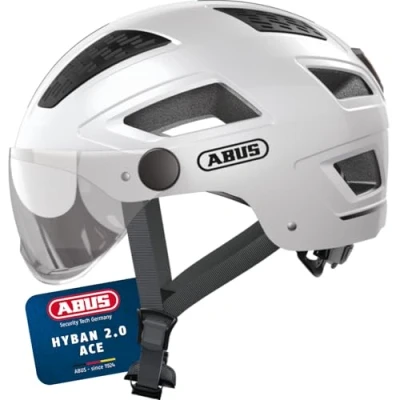 Abbildung von ABUS 86998 Fahrradhelm, Weiß (Polar White), L (56 61 cm​)