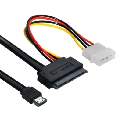 Abbildung von ChenYang Power eSATA auf SATA 22Pin Datenübertragungs Verlängerungskabel mit IDE 4Pin Unterstützung 5V/12V für 2,5&quot;/3,5&quot; Festplattenlaufwerk 50cm