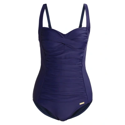 Abbildung von Lascana Swimsuit Badeanzug, Damen, Größe: 42xD, Navy