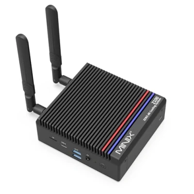 Abbildung von MINIX Z100 0dB Lüfterloser PC, Intel N100, 8GB DDR4, 256GB PCIe 3.0x4 SSD Win 11 Pro Desktop Computer, 4K Dual Display /2,5G LAN/WiFi 6 / BT5.2/automatisches Einschalten