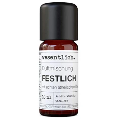 Abbildung von Duftöl Weihnachten &quot;festlich&quot; (10ml) Duftmischung mit ätherischem Öl von wesentlich für Duftlampe und Diffuser