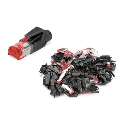 Abbildung von DIGITUS A MO6 8/8 HRS RJ45 Cat 6 Netzwerkstecker 50 Stück Hirose TM21 Cat6 Crimpstecker Geschirmt Für Netzwerkkabel, Patchkabel, Ethernet Kabel 1GBase T 8P8C AWG 27/7 bis 24/7