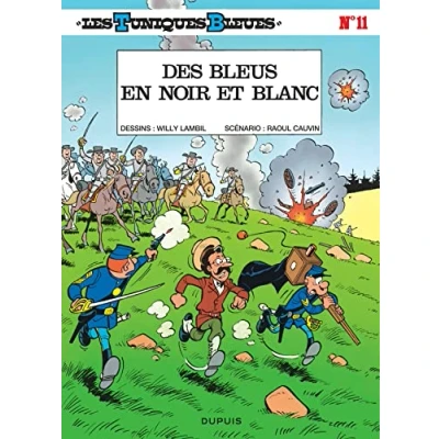 Abbildung von Les Tuniques Bleues Tome 11 Des Bleus en noir et blanc