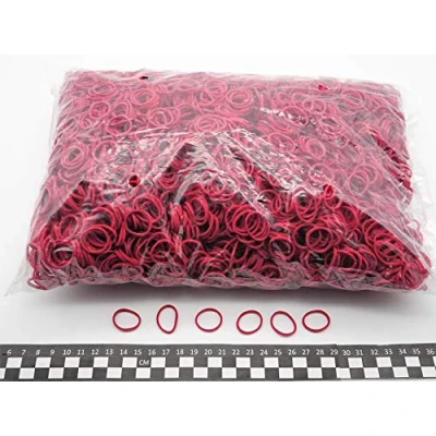 Abbildung von Progom Gummibänder 25(Ø16) mm x 1.7mm rot 1 kg beutel