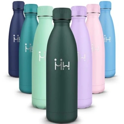 Abbildung von HoneyHolly Trinkflasche Edelstahl, Thermosflasche 1000ML, BPA frei Auslaufsichere Vakuum Isolierte, Thermoskanne, Doppelwandige Wasserflasche für Fahrrad, Reisen, Sport, Yoga, Camping, Fahrrad