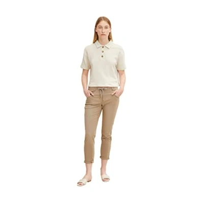 Abbildung von TOM Tailor Tapered Relaxed Pants Jeans Slim Fit, Damen, Größe: 34x28, Dark sepia