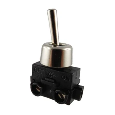 Abbildung von Kippschalter Ein/Aus mit Befestigungsmutter Metall 250V 2A (1)