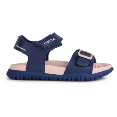 Abbildung von Geox J FUSBETTO GI Sandal, Navy/PINK, 33 EU