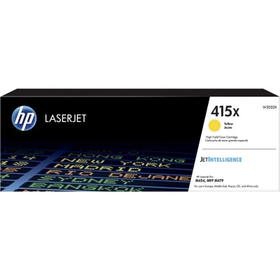 Abbildung von HP 415X (W2032X) Gelb Original Toner mit hoher Reichweite für LaserJet Pro M454, M479, XL