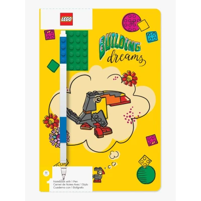 Abbildung von LEGO Building Dreams Notizbuch mit Stift