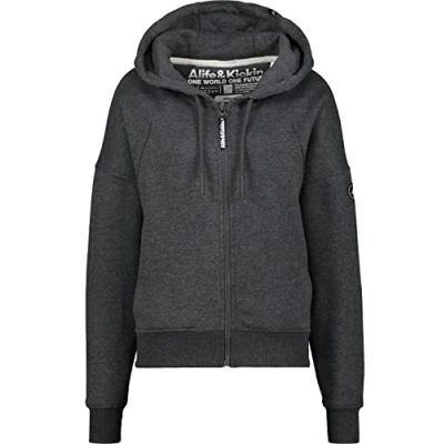 Abbildung von alife &amp; kickin Jesseak A Sweatjacke, Damen, Größe: Large, Moonless melange