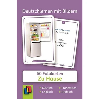Abbildung von Zu Hause: 60 Fotokarten auf Deutsch, Englisch, Französisch und Arabisch (Deutschlernen mit Bildern)