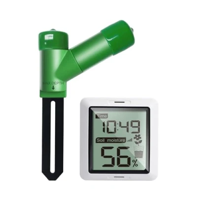 Abbildung von ECOWITT WH0291 Bodenfeuchtigkeitsprüfer für Pflanzen Erde Feuchtigkeitssensor mit digitalem LCD Display Garten Rasen Topfpflanzen Pflege Indoor Outdoor 868 MHz